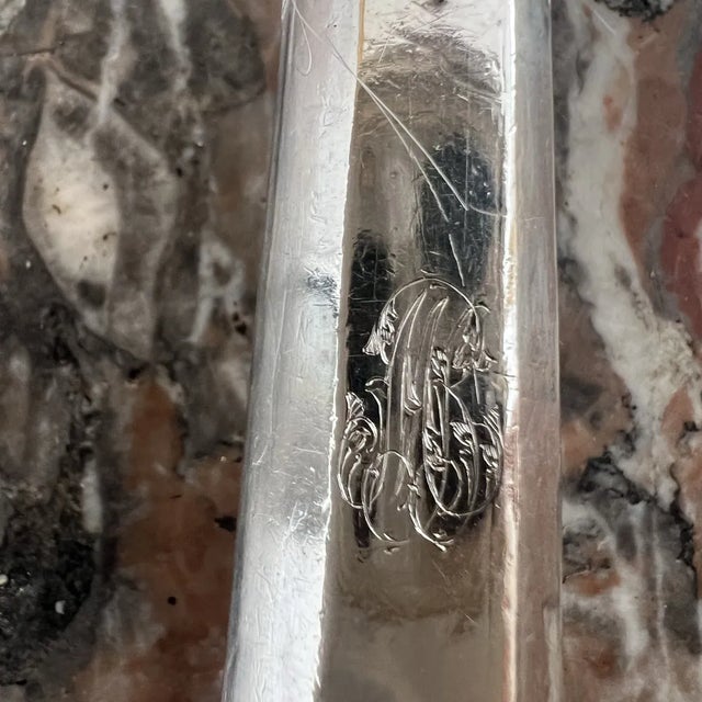 Louis XV Oyster Forks in Silver & Filled Silver, France, 1890s For Sale - Image 6 of 10