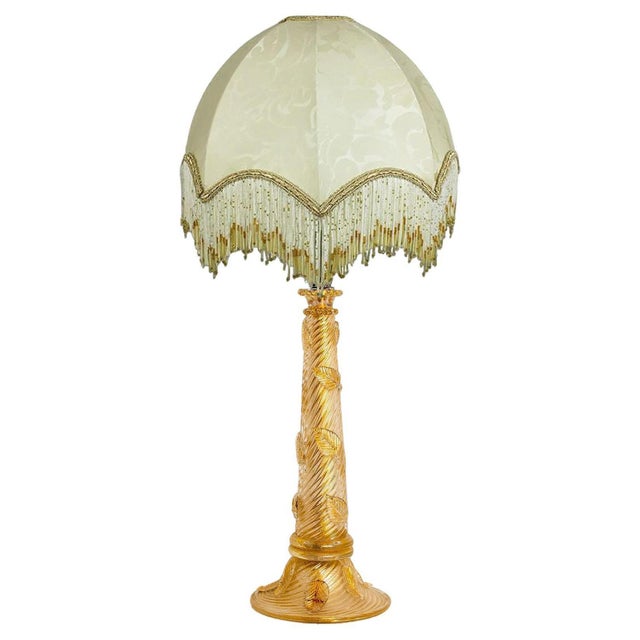 Hand Blown Table Lamp attributed to Barovier & Toso, Italy, 1950s For Sale - Image 9 of 9