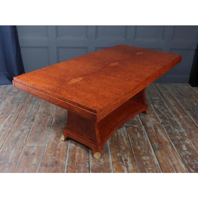 French Art Deco Dining Table in Amboyna, 1925 For Sale - Image 11 of 16