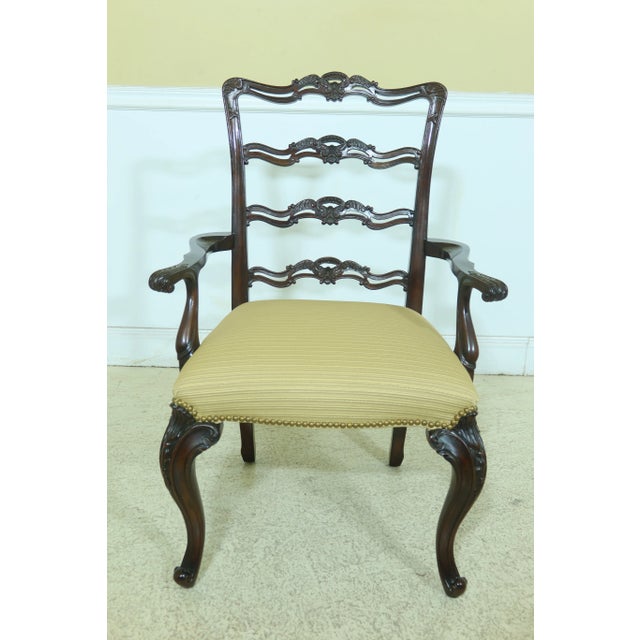 Approx: 20 Years Old Fine Carved Details High Quality Construction Solid Mahogany Construction 18 C. design English Style...
