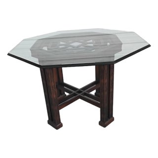 Drexel Heritage Chinoiserie Octagon Dining Table For Sale