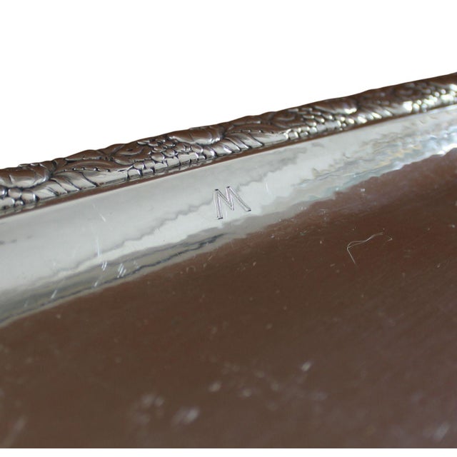 Antique Art Deco Silver Tea Service by Laurits Berth, Set of 4 For Sale - Image 11 of 16