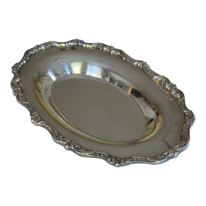 1940's Poole Old England Silver Plate Over Brass Tray