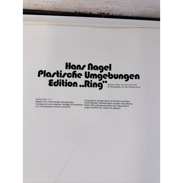 Hans Nagel, Edition Ring, 1971, Serigraphs, Set of 5 For Sale - Image 13 of 18