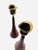 Mid-Century Modern Vintage Teak and Brass Candleholders For Sale - Image 3 of 7