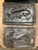 Dark Gray Pair of Late 19th Century Clay Tiles With Painted Dragon Relief For Sale - Image 8 of 11