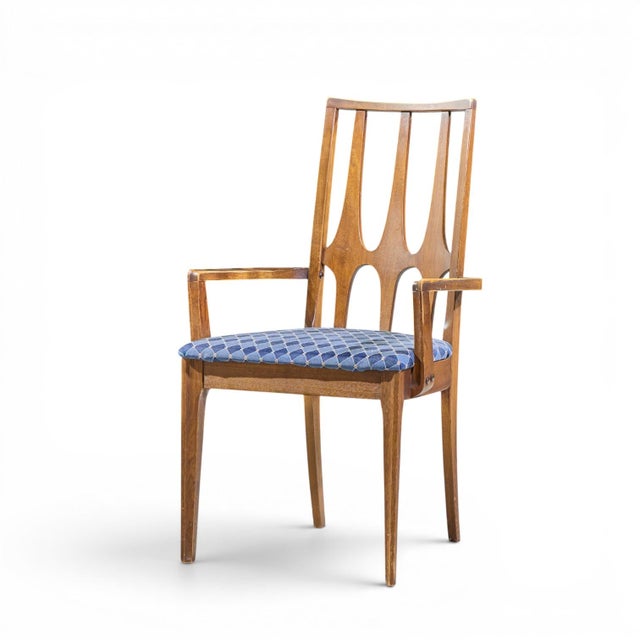Broyhill Brasilia Mid Century Walnut Dining Chairs - Set of 6 For Sale - Image 12 of 18
