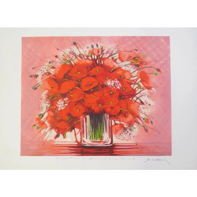 Michel Henry, Poppies, Lithograph For Sale - Image 3 of 3