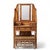 This is a good looking late 20th century bamboo, wicker and rattan etagere, hall tree or vanity by Palecek. It is very...
