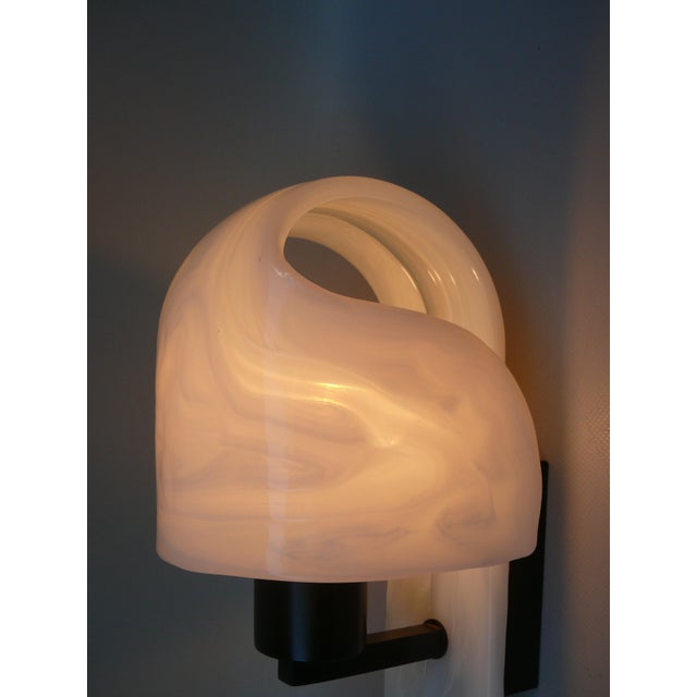 Space Age Futuristic Dark Brown Acrylic Glass Wall Lights from WILA, 1970s, Set of 2 For Sale - Image 14 of 18