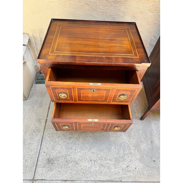 1990s Pair of Ebanista Wood Nightstand Sidetables For Sale - Image 4 of 17