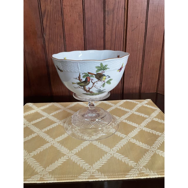 Ceramic Herend Rothschild Bird Motif Porcelain Bowl For Sale - Image 7 of 10