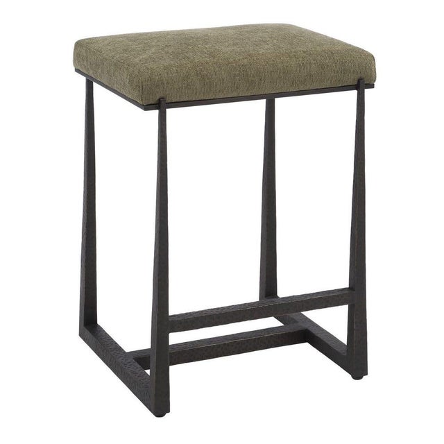 Metal Modern Organic Counter Stool For Sale - Image 7 of 9