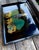 Vintage Couroc Independence Hall Serving Tray – Colonial Philadelphia Horse & Carriage Scene – Monterey California For Sale - Image 4 of 13