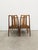 Set of 4 authentic vintage mid century modern dining chairs. By Nathan Furniture. Maker's label on bottoms. This set is in...