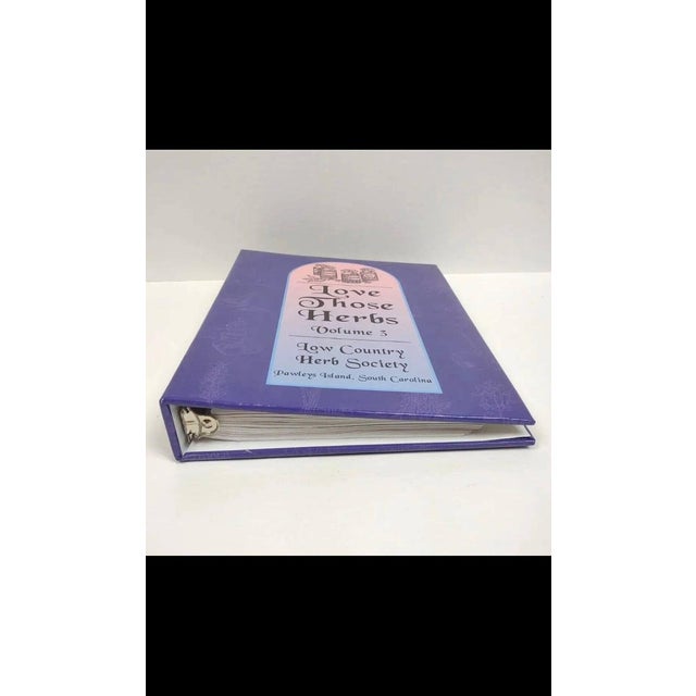 2003 Low Country Herb Society Recipes Vintage 3-Ring Binder Cookbook – 184 Pages For Sale - Image 12 of 12
