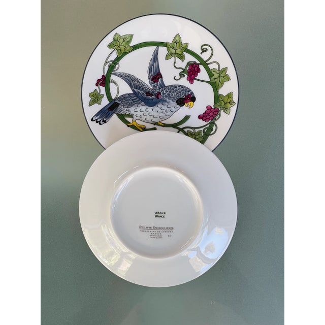 Limoges, France 2000s Philippe Deshoulieres Limoges France Bread and Butter Plates - Set of 5 For Sale - Image 4 of 6
