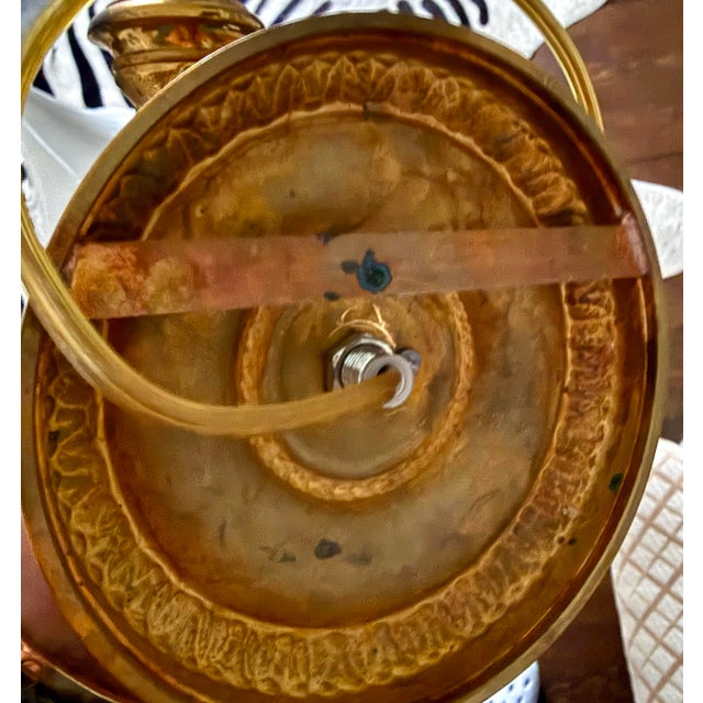 Brass Pair of Italian Neoclassical Brass Single Arm Sconces For Sale - Image 8 of 8