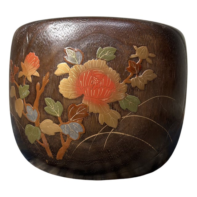 Vintage Japanese Maki-E Hibachi Fire Pot, 1950s For Sale