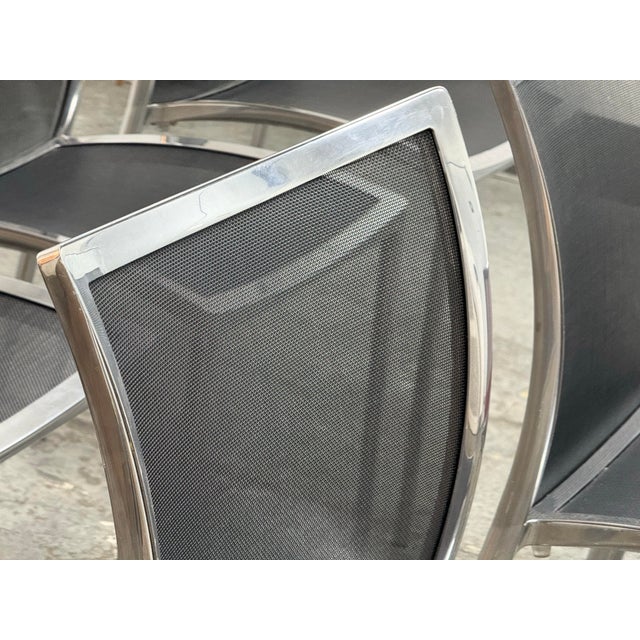Roberto Barbieri for Zanotta Zilli Stacking Chairs, Set of Eight For Sale - Image 11 of 12