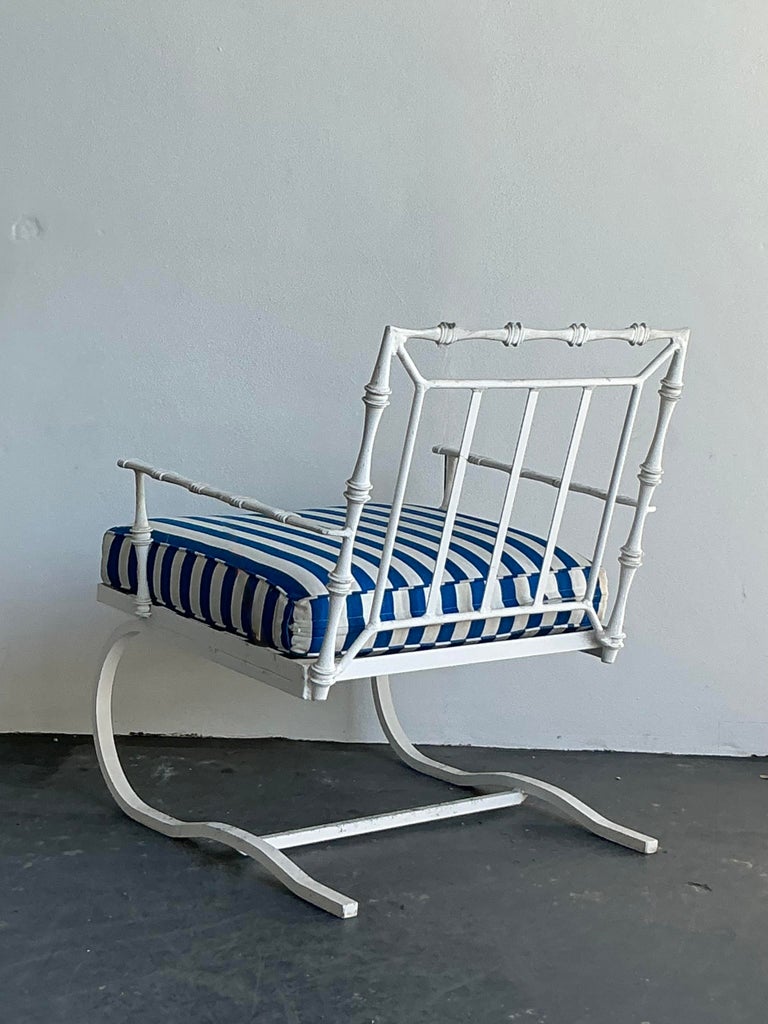 Vintage Regency Phyllis Morris Springer Lounge Chair | Chairish