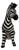 Seated Glazed Ceramic Zebra Sculpture, Bassano, 2000s For Sale