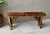 Burnt Umber Circa 2000 Western Chic Hair-on-Hide Ranch-Style Accent Bench With Brass Nailhead Trim For Sale - Image 8 of 18