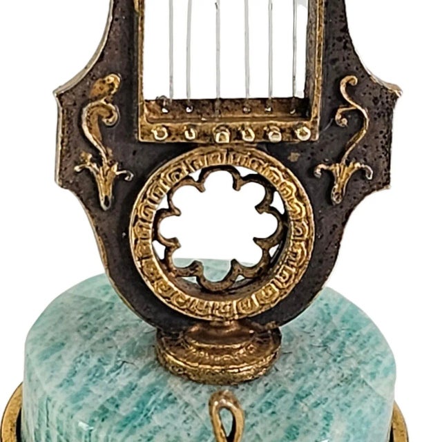 Early 20th Century Angeletti Italian Silver Place Card Holder Lyre Music Design For Sale - Image 5 of 9