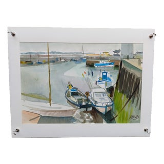 Michel Roubille, L'Île d'Yeu, 1985, Watercolor For Sale