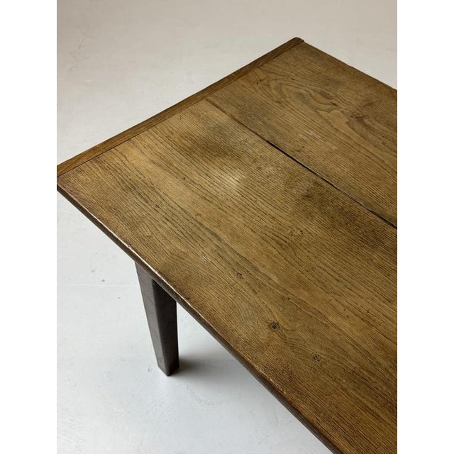 French farmhouse dining table / monastery table. Mid – late 19th century. Made of solid oak. Elegant model with tapered...