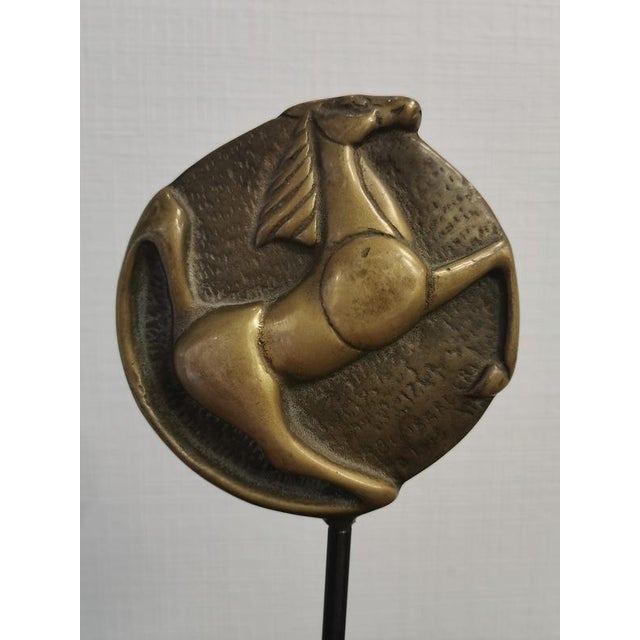 1990s Bronze Sculpture Depicting a Horse by Remo Bombardieri, 1990s For Sale - Image 5 of 12