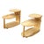 Mid-Century Modern MCM C3753 3-Tier Blonde Surfboard End Table Pair by Heywood Wakefield, 1941 For Sale - Image 3 of 7