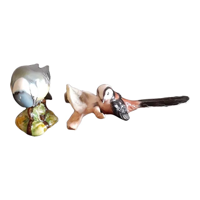 1960s Beswick Porcelain Bird Figurines - Set of 2 For Sale