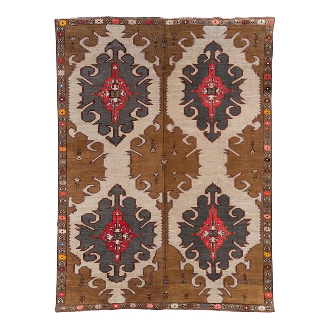 Galerie Shabab Collection Mid-20th Century Turkish Anatolian Room Size Carpet For Sale