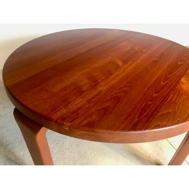 Danish Solid Teak Side or Coffee Table by Dyrlund For Sale - Image 10 of 17