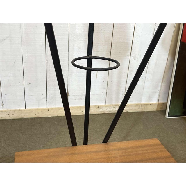 Wood 3-Light Floor Lamp with Lampshades, 1960s For Sale - Image 7 of 16