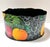 Vintage Toleware Cachepot Planter – Hand Painted Fruit Motif Folk Art Planter For Sale - Image 4 of 9