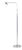 Czech Bauhaus Floor Lamp in Chromed Steel and Opaline Glass, 1930s For Sale