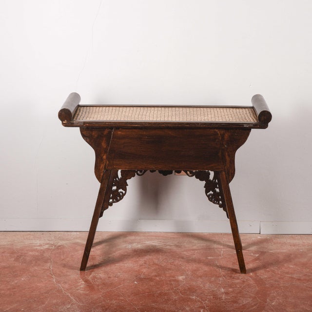 1980s Carved Wood Coffee Table For Sale - Image 5 of 9