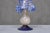 Metal Murano Blue Millefiori Glass Lamp with Gold-Accented Base, Italy, 1970s For Sale - Image 7 of 13
