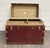 Vintage Luce Trunk Company Kansas City Flat Top Steamer Trunk For Sale - Image 12 of 18
