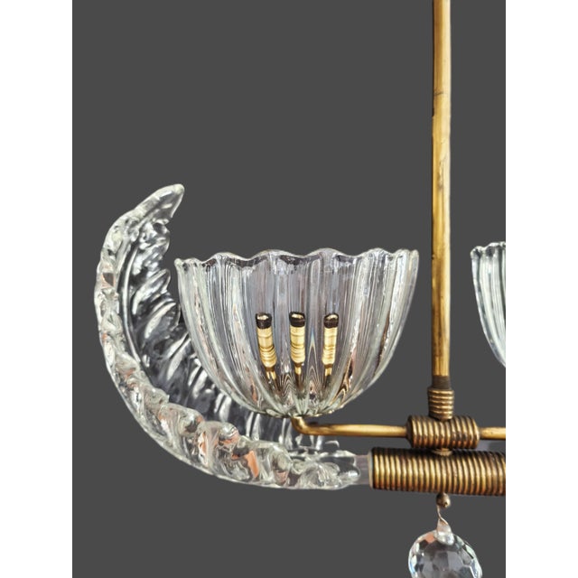 Murano Glass Pendant Lamp from Barovier & Toso, Italy, 1940s, in Flawless conditions. Designed 1920 to 1949 This piece is...