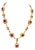 Bochic “Capri” Vintage Ruby & Multi Fancy Color Sapphire Necklace - 18K & Silver For Sale