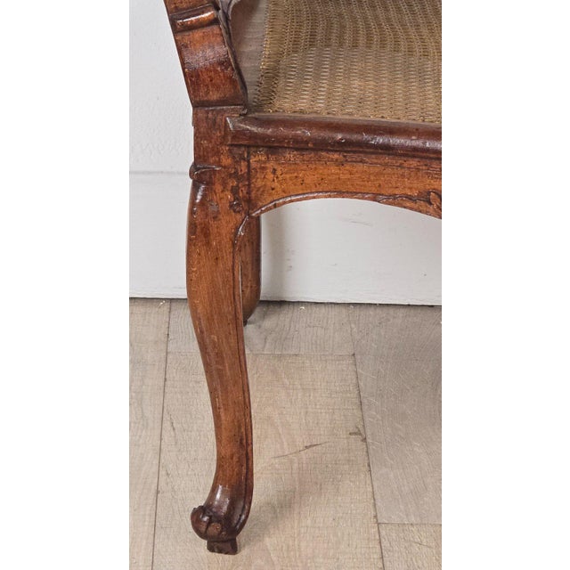 Pair of Louis XV Large Caned Armchairs, France Circa 1760 For Sale - Image 10 of 13