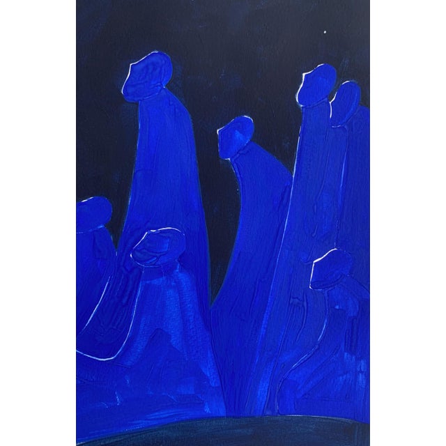 Contemporary Waleria Matelska, Starry Night, 2024, Acrylic on Paper For Sale - Image 3 of 6