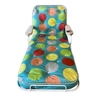 Mod Vintage Patio or Pool Side Lounger For Sale