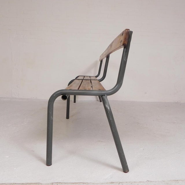 1960s French School Slatted Bench, 1960s For Sale - Image 5 of 18