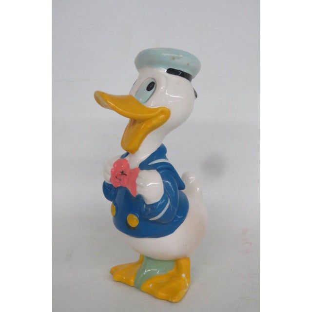 Donald Duck Ceramic Figurine 1960s Original Dan Brechner Licensed Disney 4834b For Sale - Image 9 of 14
