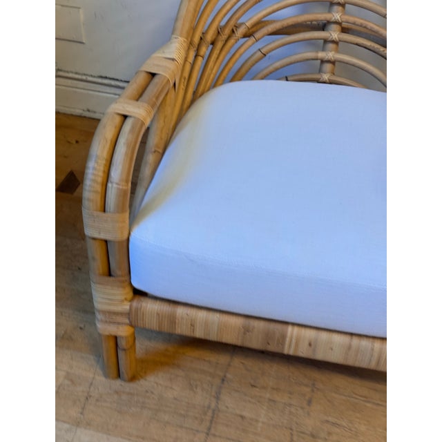 Serena & Lily Serena and Lily Edgewater Rattan Lounge Armchair For Sale - Image 4 of 12
