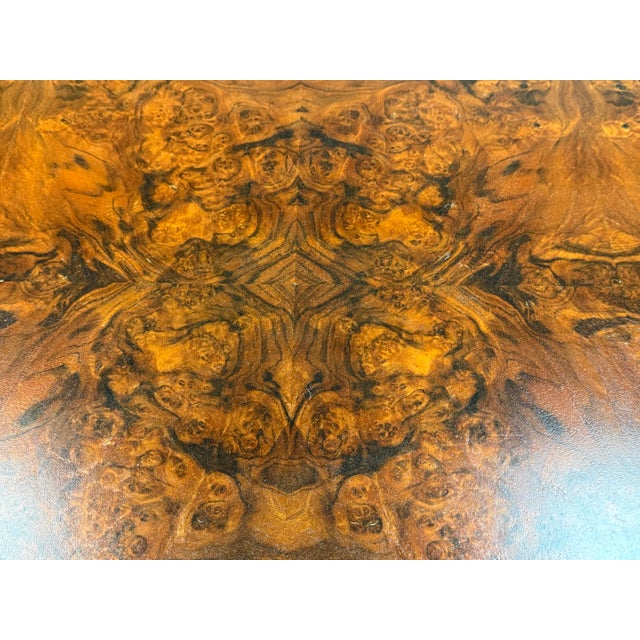 Made Goods Noor Oval Burl Wood Dining Table For Sale - Image 9 of 12